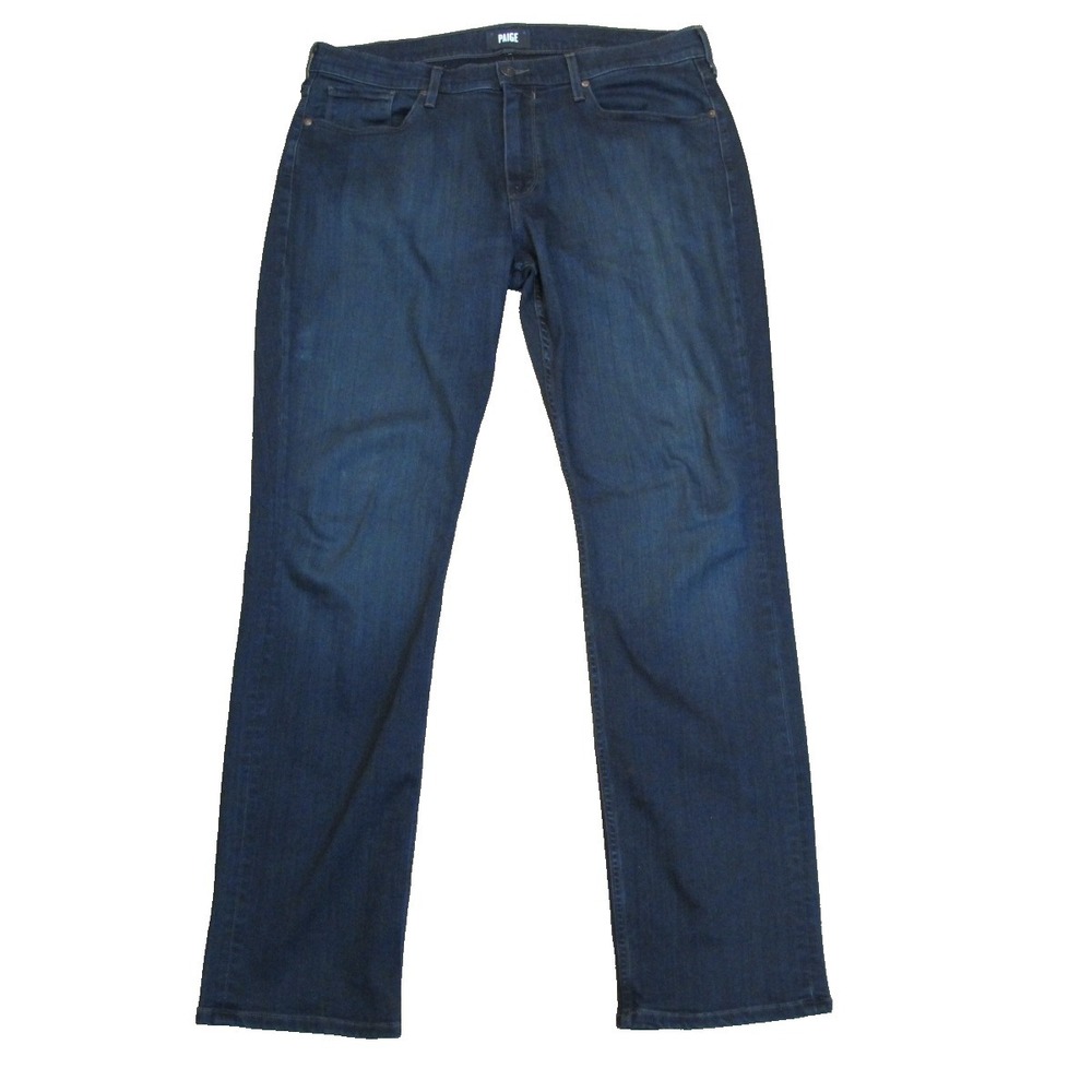Paige Normandie‎ Jeans Straight Leg Blue Denim Jeans Made in USA Men's 36 x 33